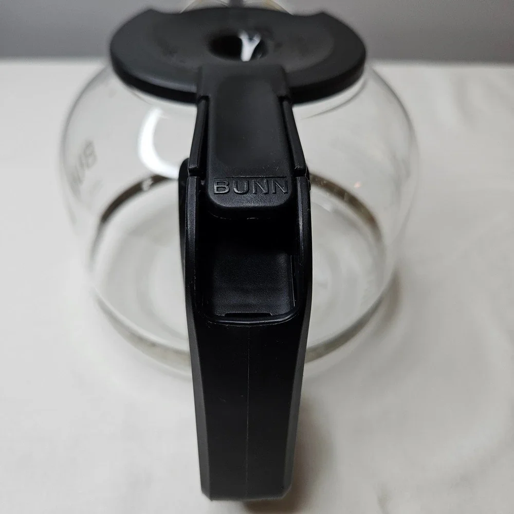 BUNN 10 Cup Glass Coffee Carafe Replacement Pot Black Handle Germany Made‎